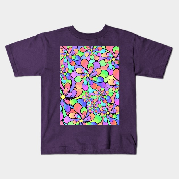 ABSTRACT Flowers Blooming - Flowers Art Kids T-Shirt by SartorisArt1